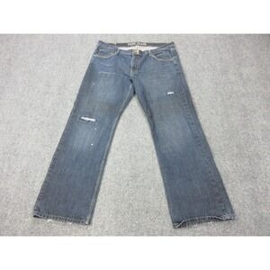 Pepe Jeans Pepe Vintage X73 Jeans Mens 42x33 Blue Distressed Straight Denim‎
